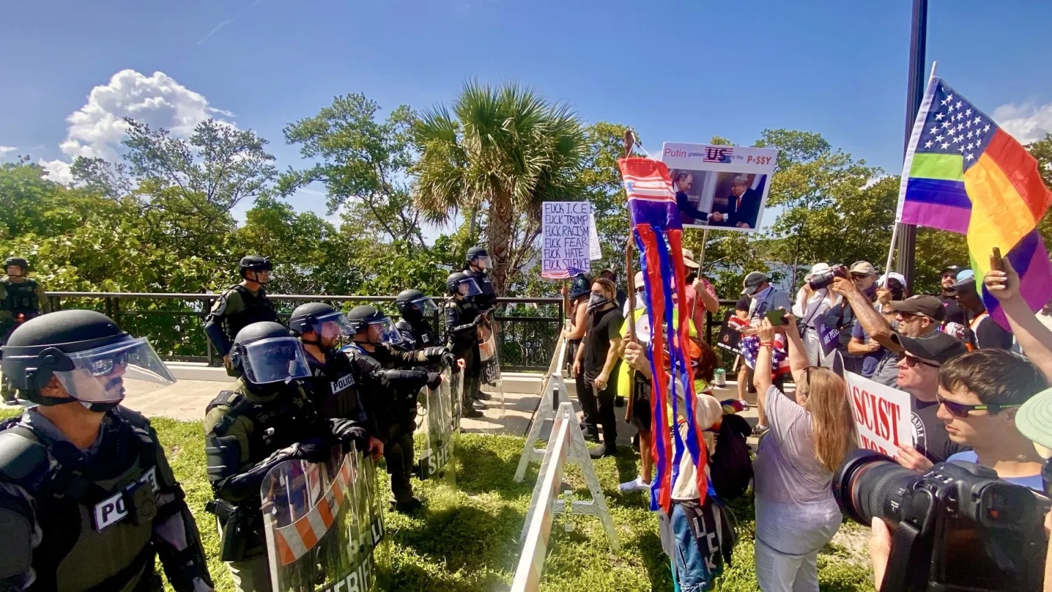 Protest at Mar-a-Lago